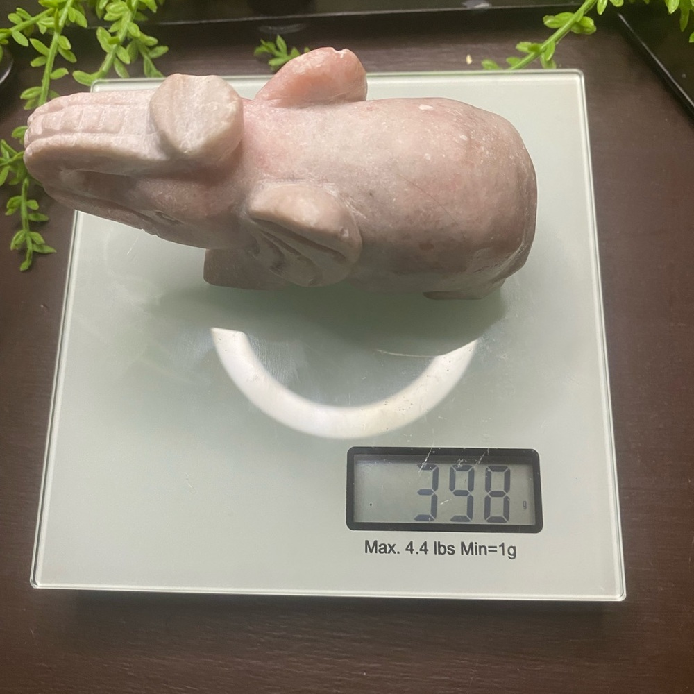 Pink Opal Elephant - Picture 2 of 7